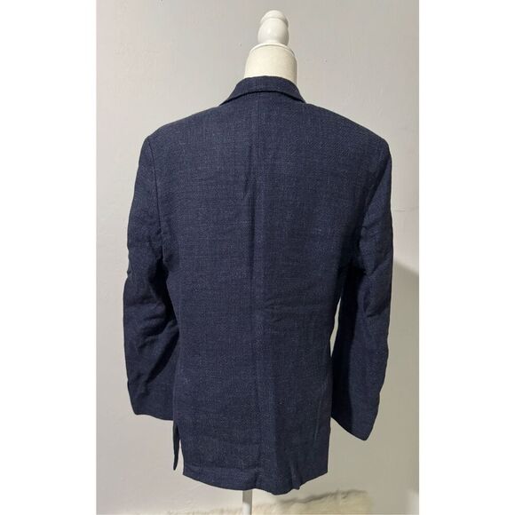 Boss Hugo Boss blue blazer Virgin wool linen blend 42R - Picture 7 of 8